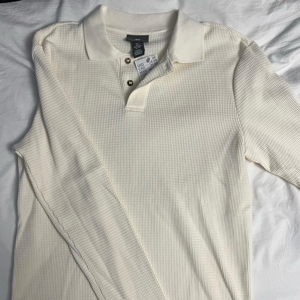 H&M Waffle Long Sleeve Shirt